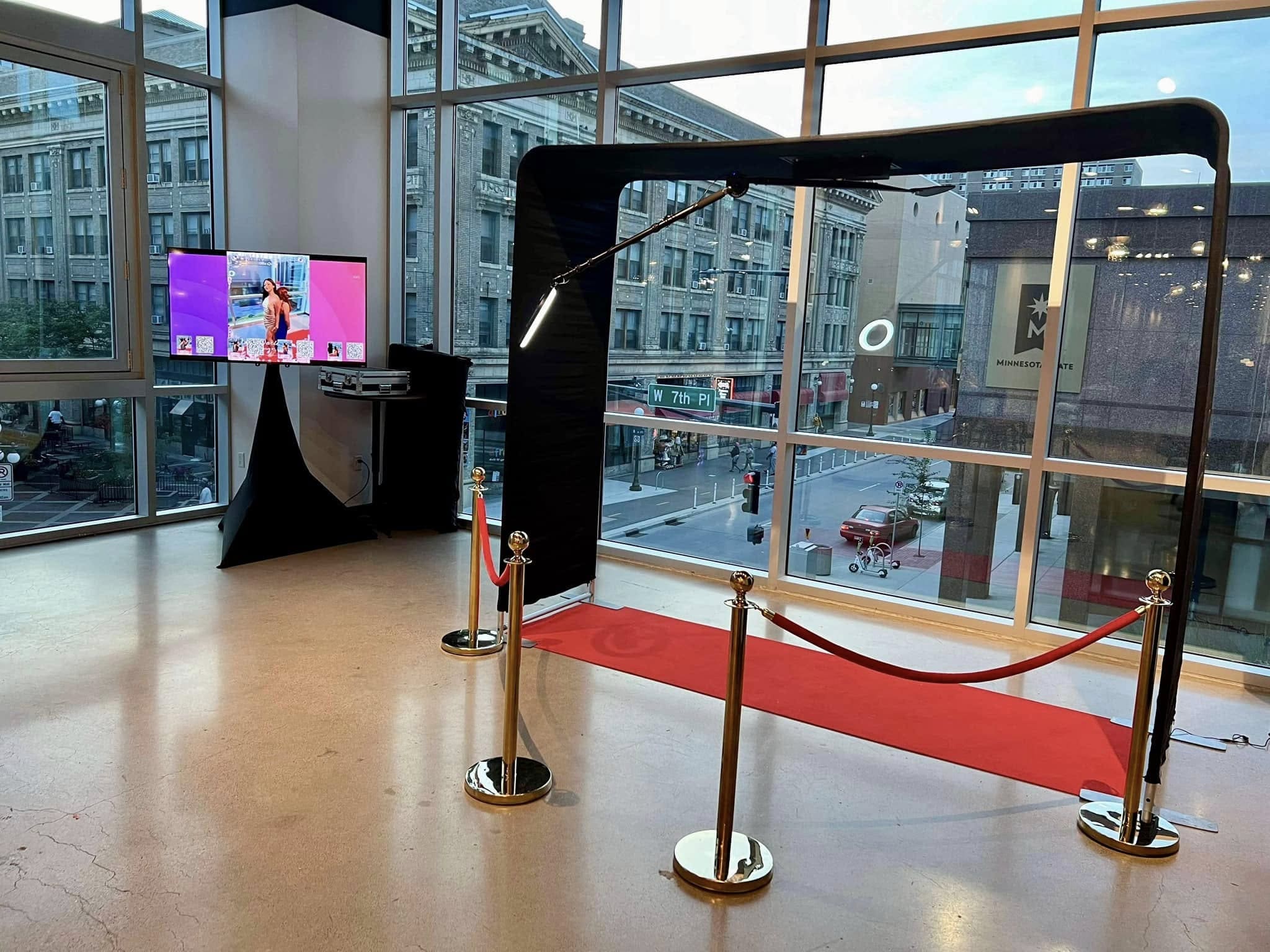 Overhead 360 photo booth rental in Maple Grove, MN