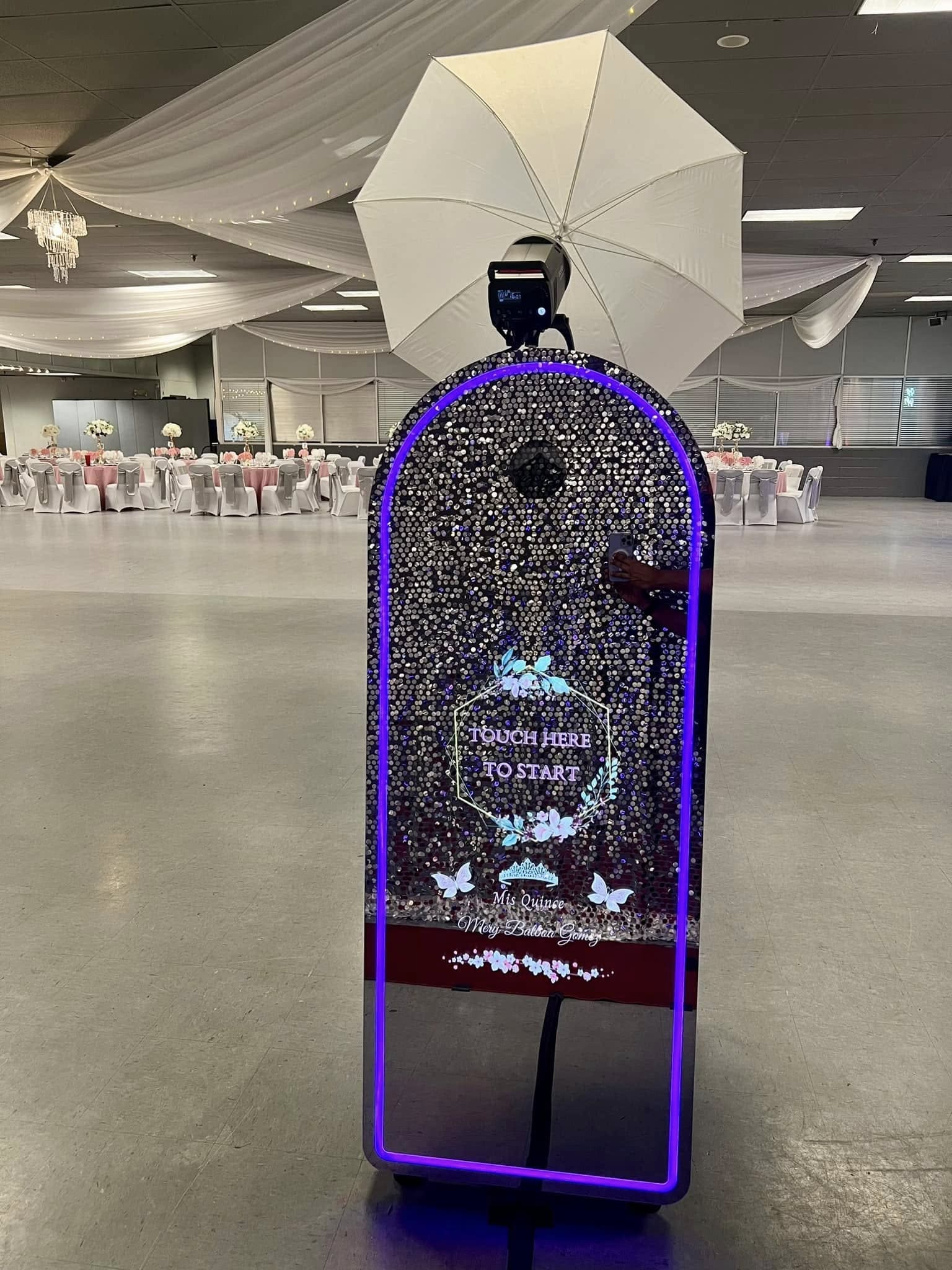 Magic mirror photo booth rental in Savage, MN for interactive guest entertainment