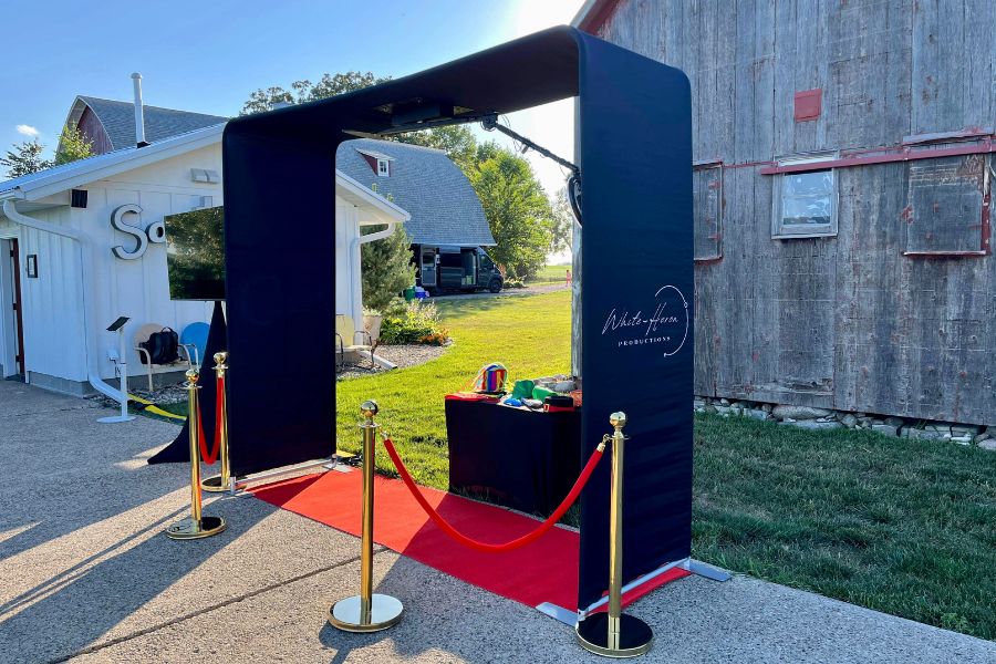 Overhead 360 photo booth rental in Brooklyn Park, MN