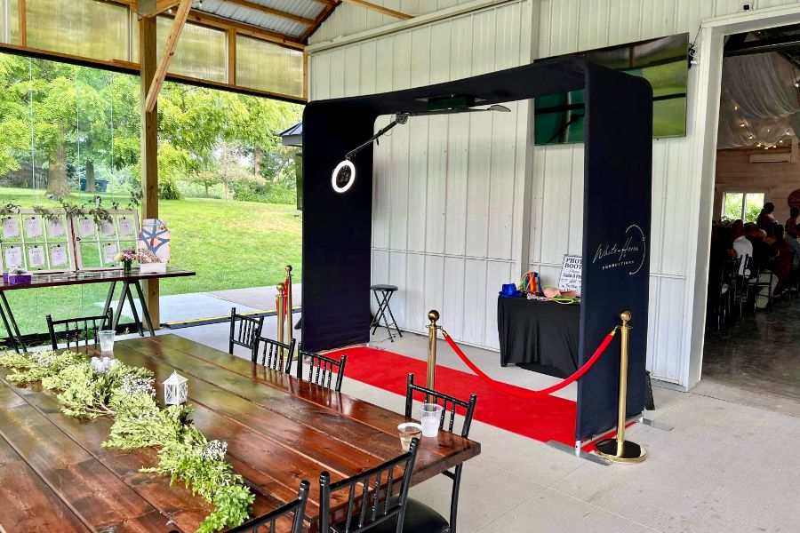 Overhead 360 photo booth rental in Plymouth, MN